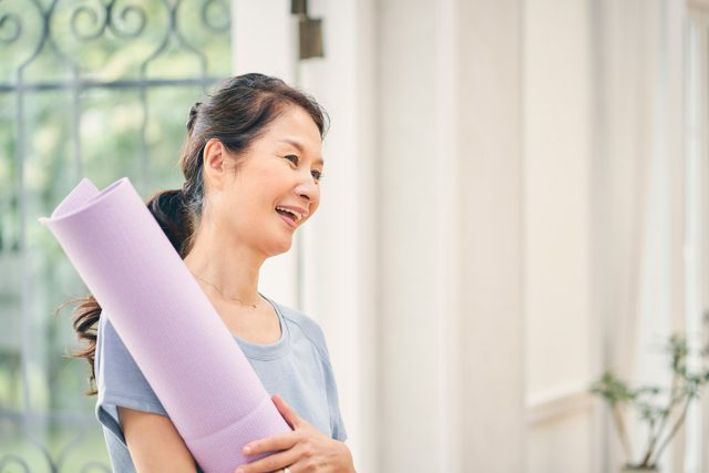 画像：宙に浮きながらの施術が心地良い